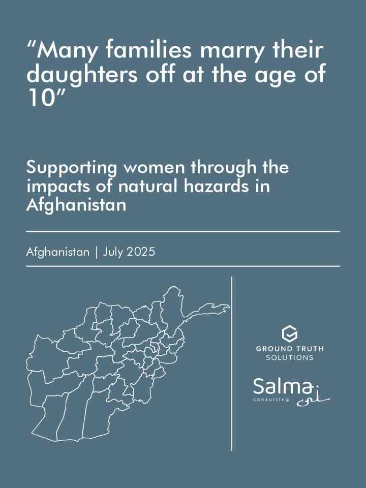 “Many families marry their daughters off at the age of 10” - Supporting women through the impacts of natural hazards in Afghanistan thumbnail