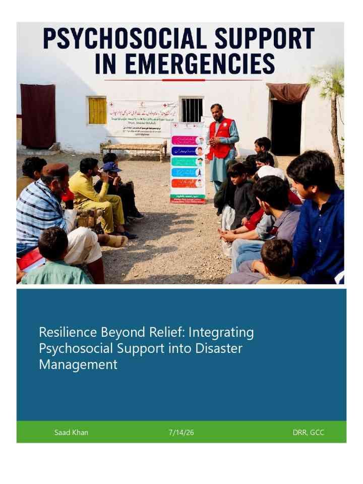 Resilience Beyond Relief: Integrating Psychosocial Support into Disaster Management  thumbnail