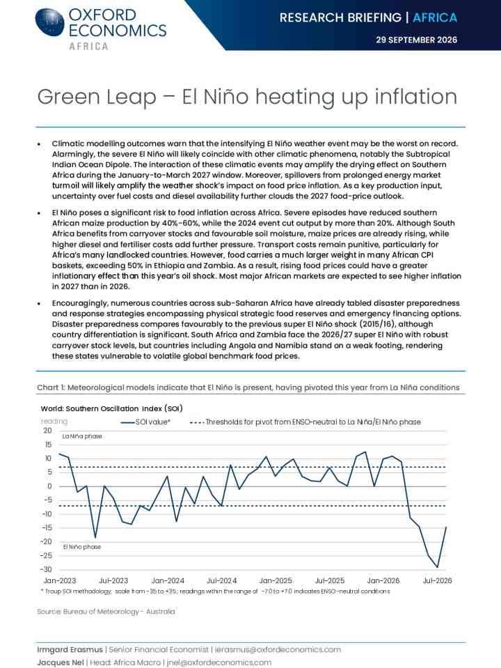 Green Leap – El Niño heating up inflation  thumbnail