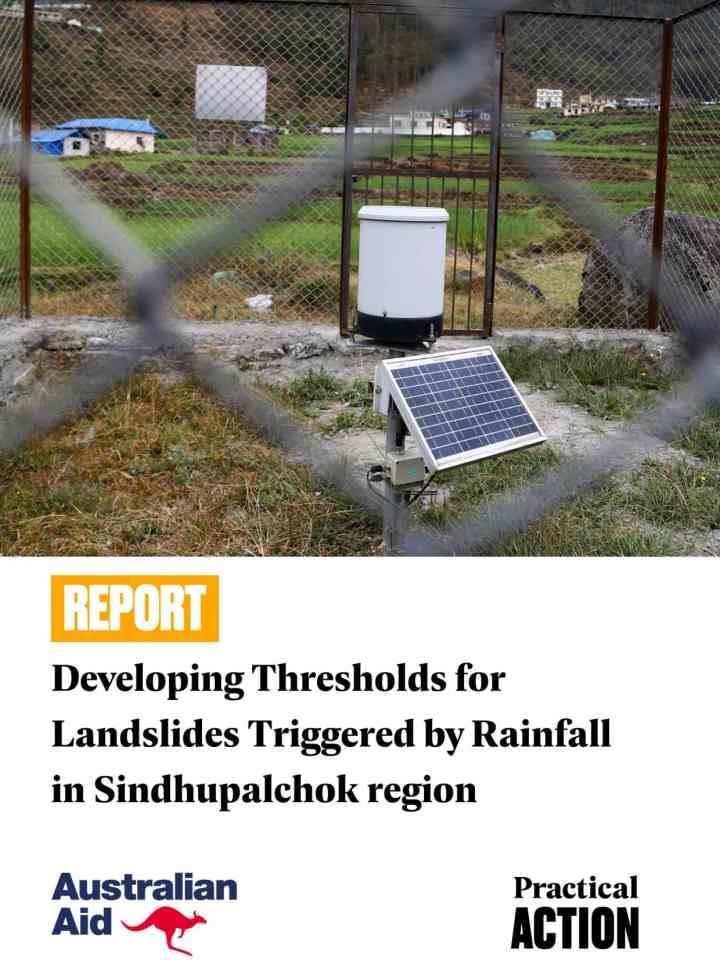 Developing thresholds for landslides triggered by rainfall in Sindhupalchok Region thumbnail