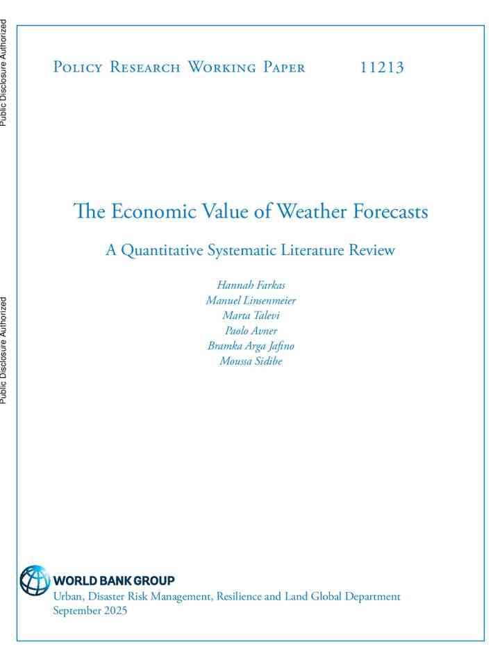 The economic value of weather forecasts: A quantitative systematic literature review thumbnail