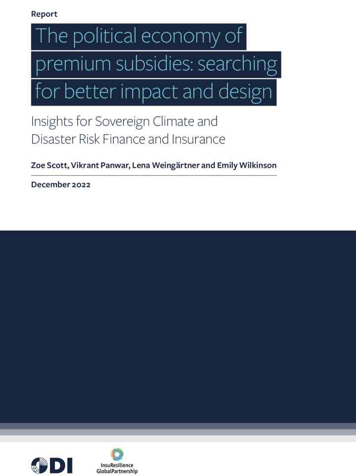 The political economy of premium subsidies - searching for better impact and design thumbnail