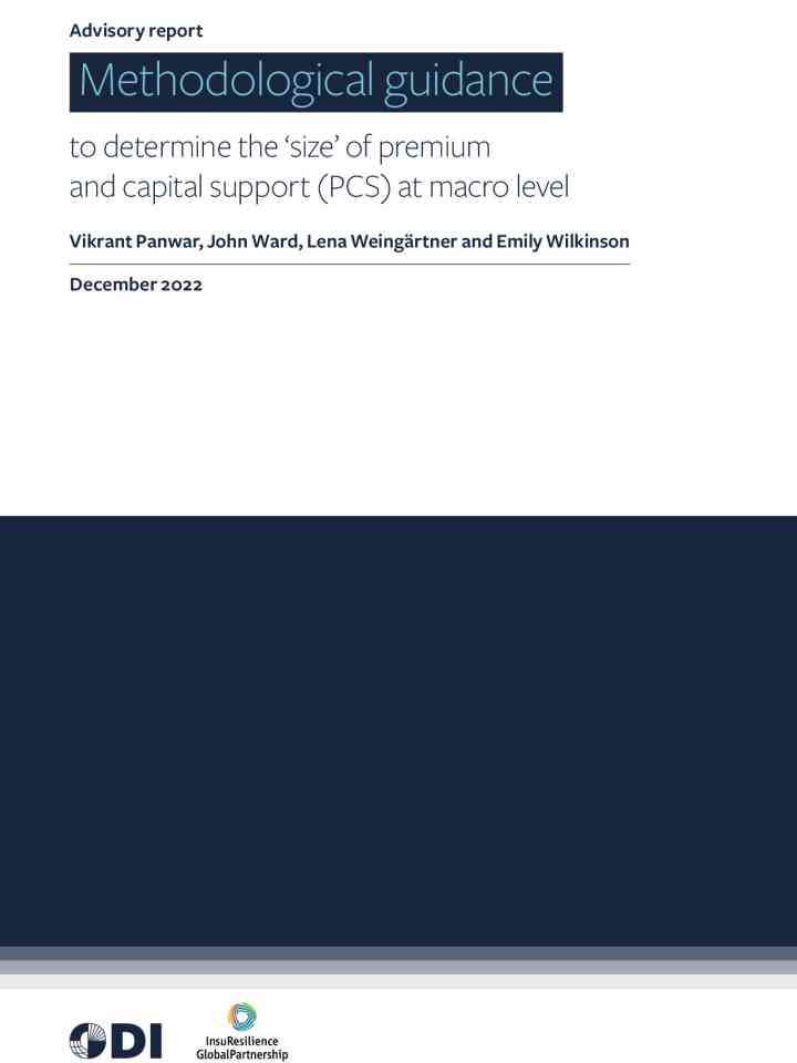 Methodological guidance to determine the 'size' of premium and capital support (PCS) at macro level thumbnail