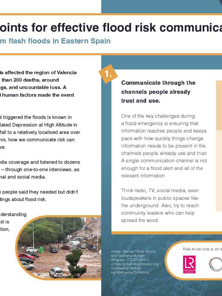 Eight points for effective flood risk communication thumbnail
