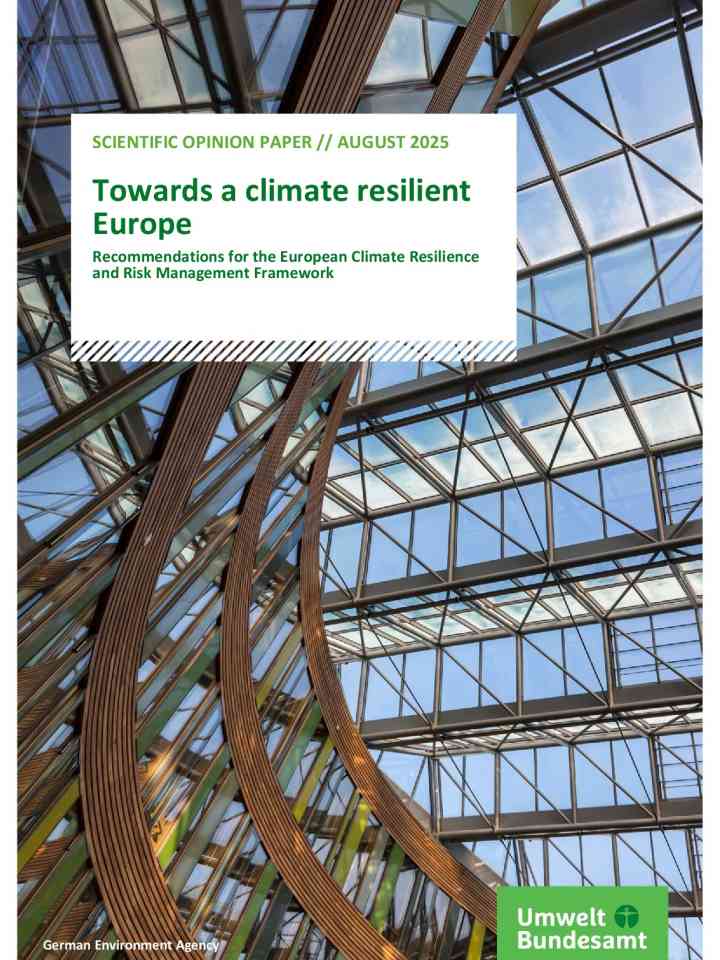 Towards a climate resilient Europe: Recommendations for the European climate resilience and risk management framework thumbnail