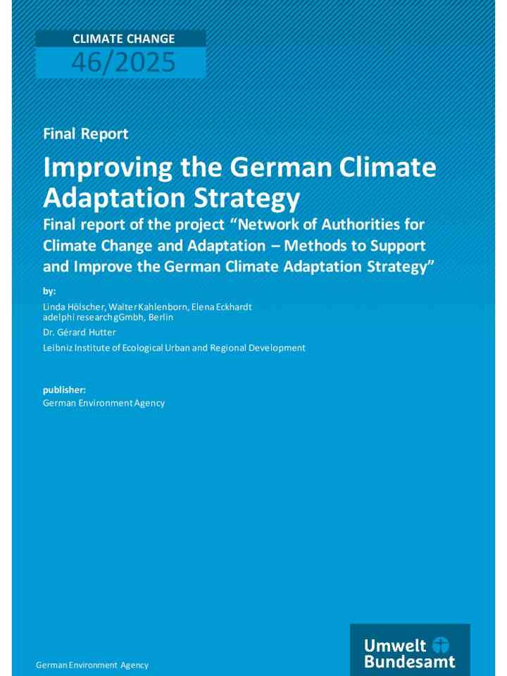 Improving the German climate adaptation strategy  thumbnail