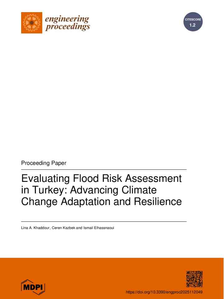 Evaluating flood risk assessment in Turkey: Advancing Climate Change adaptation and resilience thumbnail