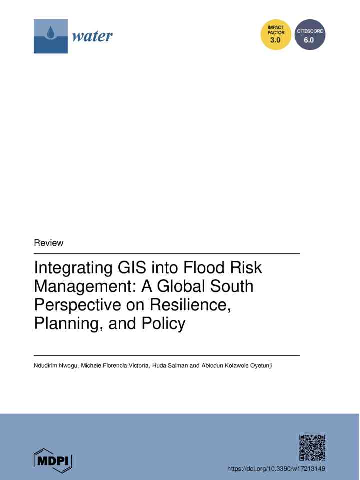 Integrating GIS into flood risk management: A Global South perspective on resilience, planning, and policy thumbnail