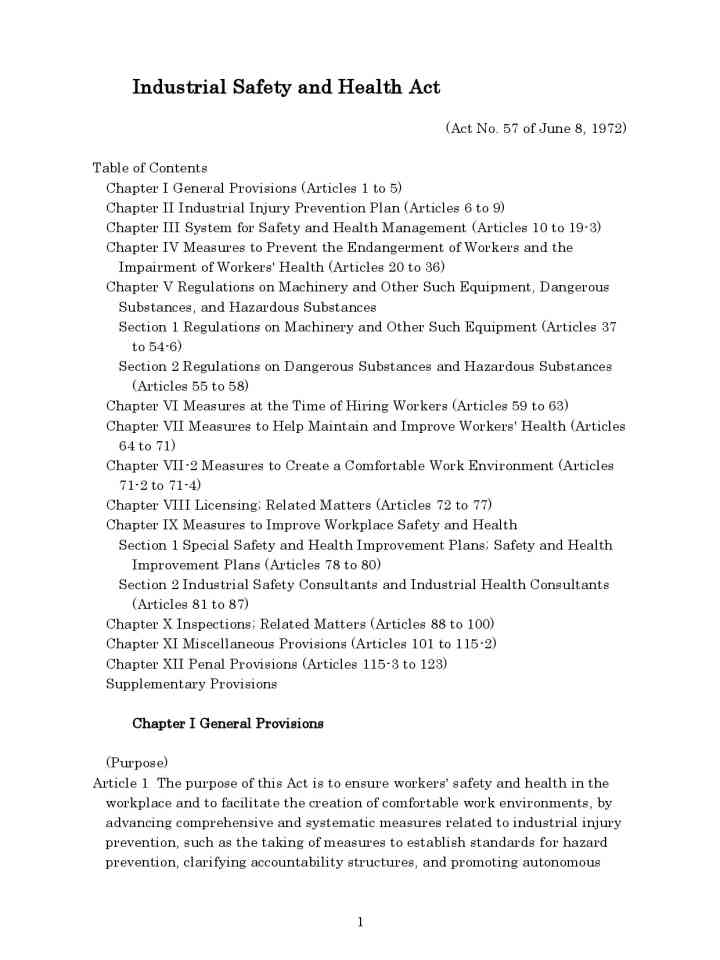 Japan industrial safety and health act thumbnail