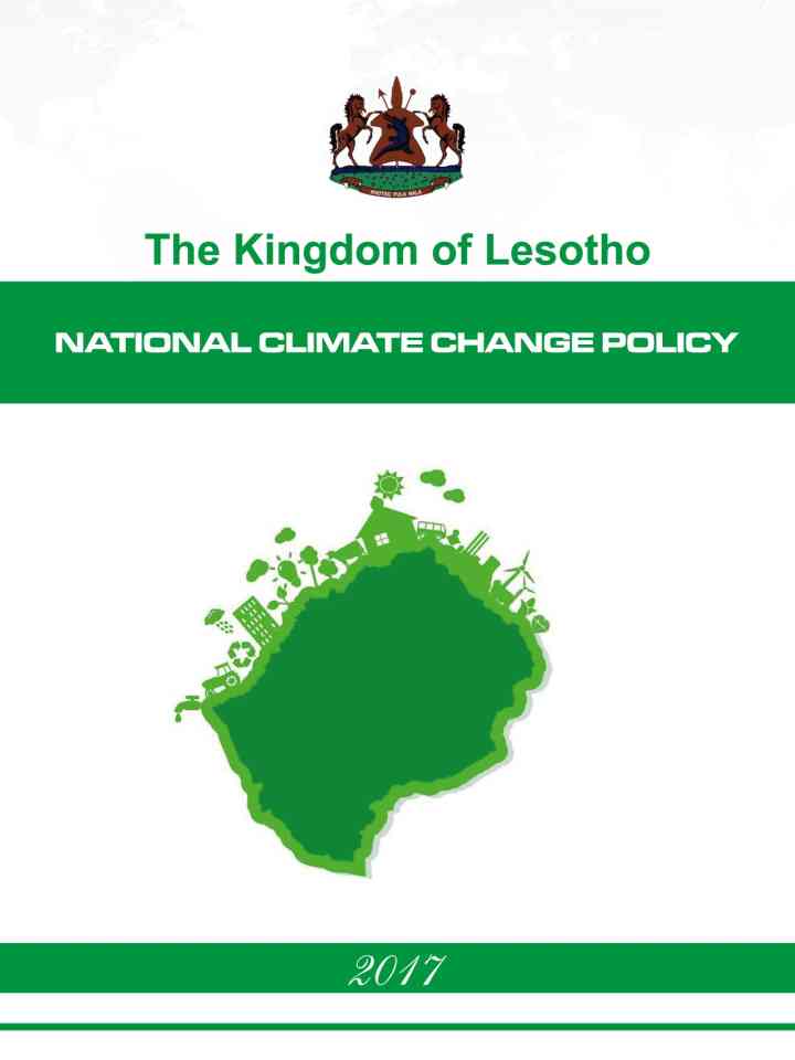 Lesotho: National Climate Change Policy 2017-2027 thumbnail