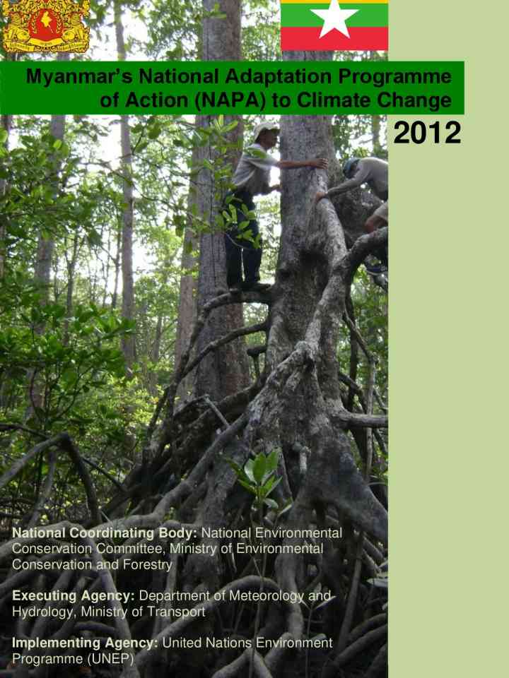 Myanmar’s national adaptation programme of action (NAPA) to climate change thumbnail
