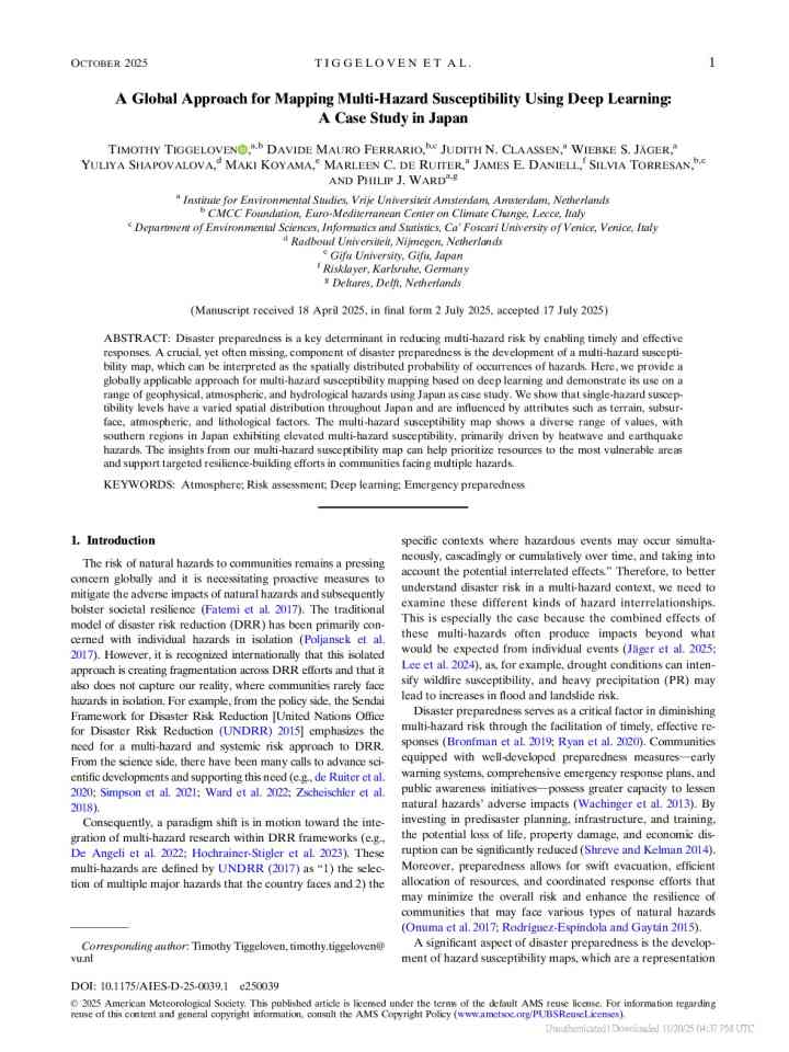 A global approach for mapping multi-hazard susceptibility using deep learning: A case study in Japan thumbnail