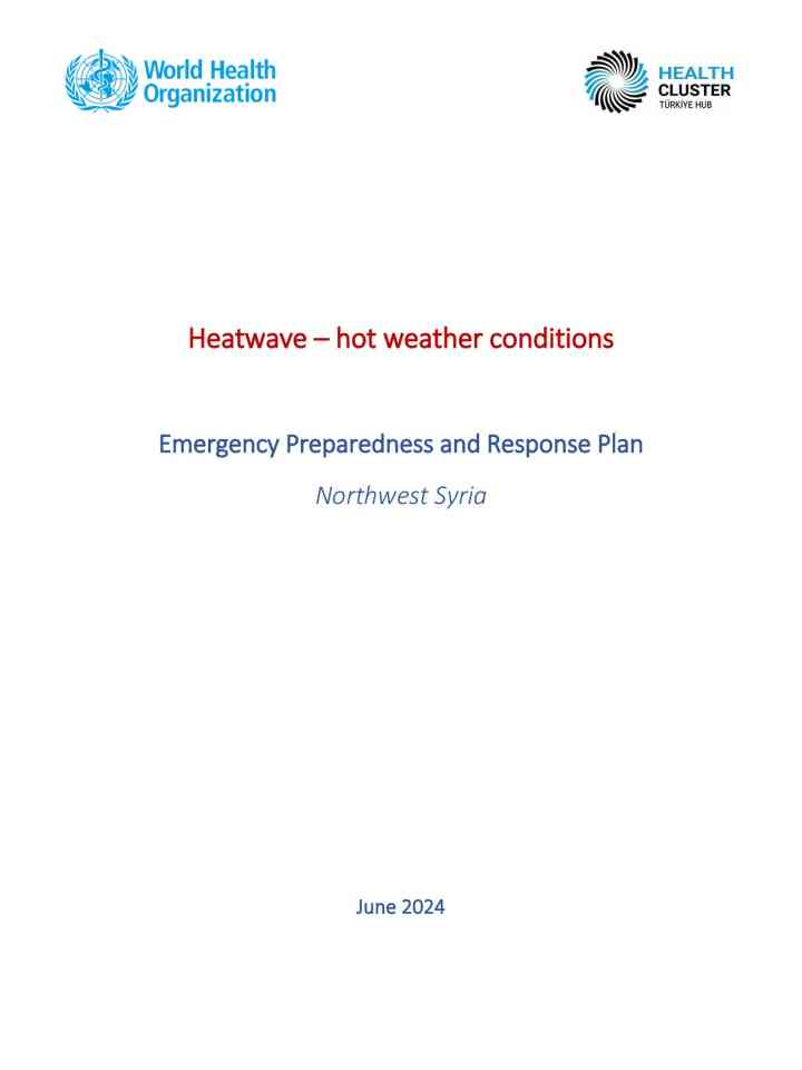 Northwest Syria heatwave and hot weather conditions emergency preparedness and response plan thumbnail