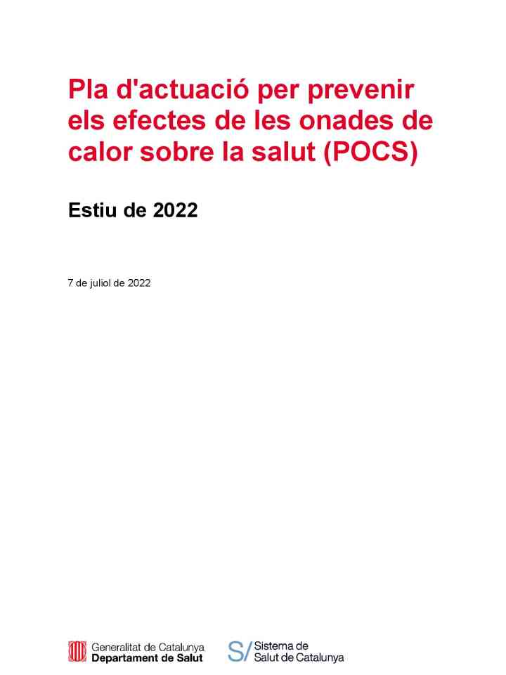 Plan d'actuació per prevenir els efectes de les onades de calor sobre la salut thumbnail