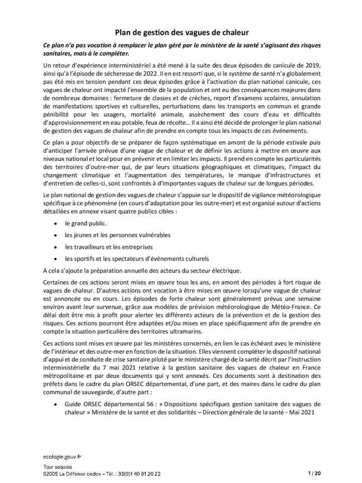 Plan de gestion des vagues de chaleur thumbnail