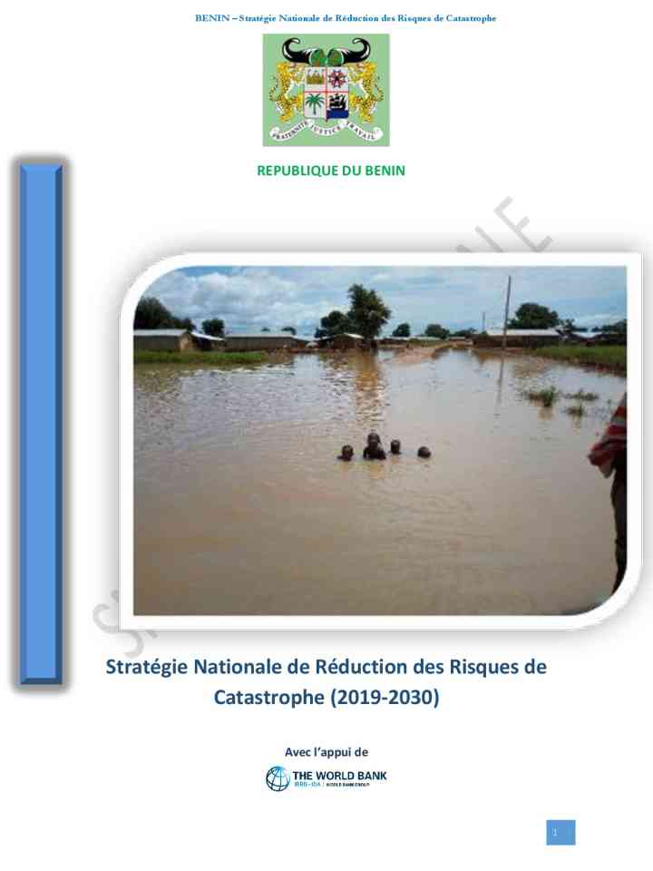 Benin: Stratégie nationale de réduction des risques de catastrophe (2019-2030) thumbnail