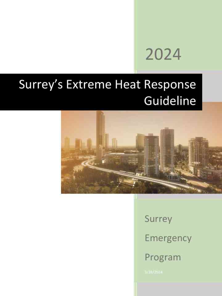 Surrey’s extreme heat response guideline thumbnail
