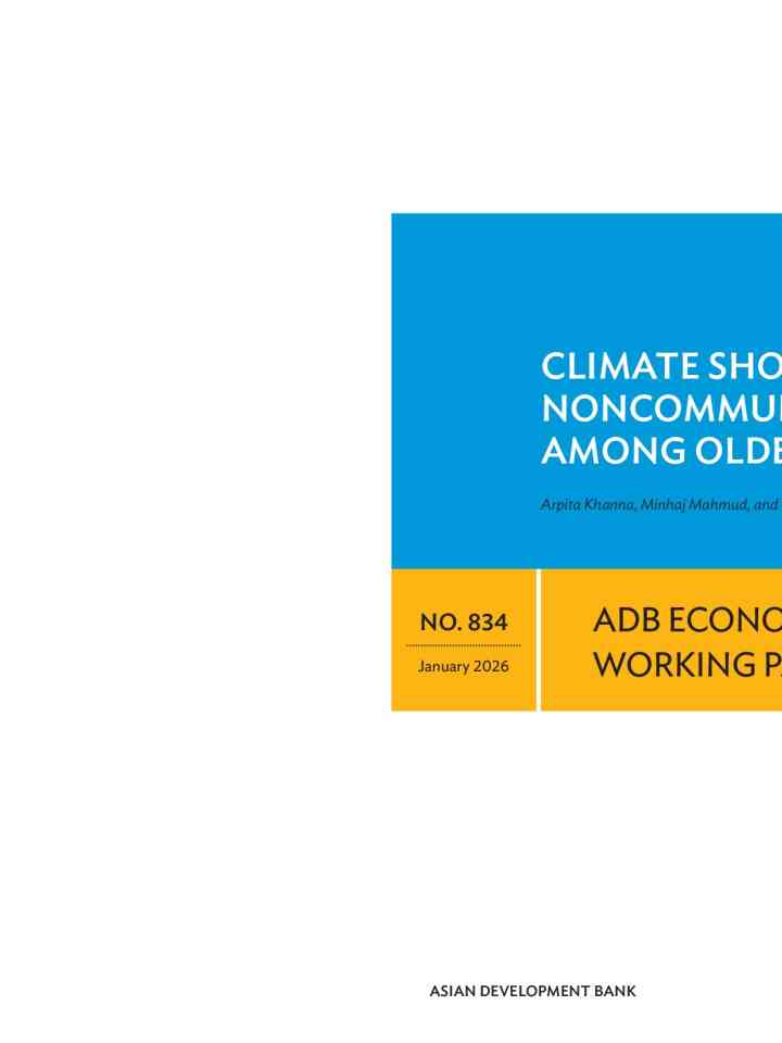 Climate shocks and noncommunicable diseases among older people in India thumbnail