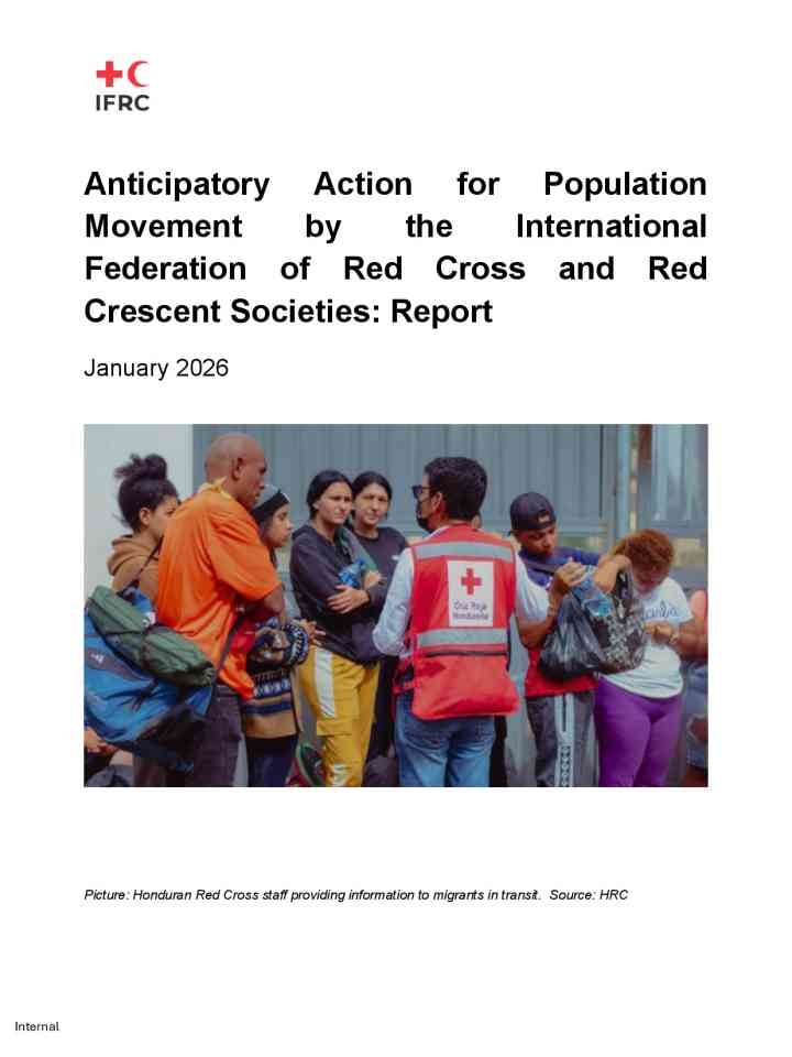 Anticipatory action for population movement by the IFRC: Report thumbnail