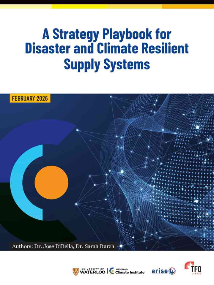 A strategy playbook for disaster and climate resilient supply