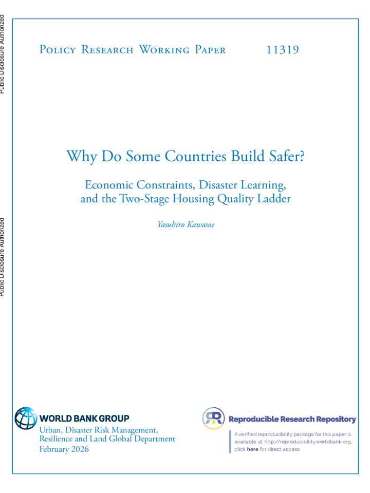 Why do some countries build safer Economic constraints, disaster learning, and the two-stage housing quality ladder thumbnail