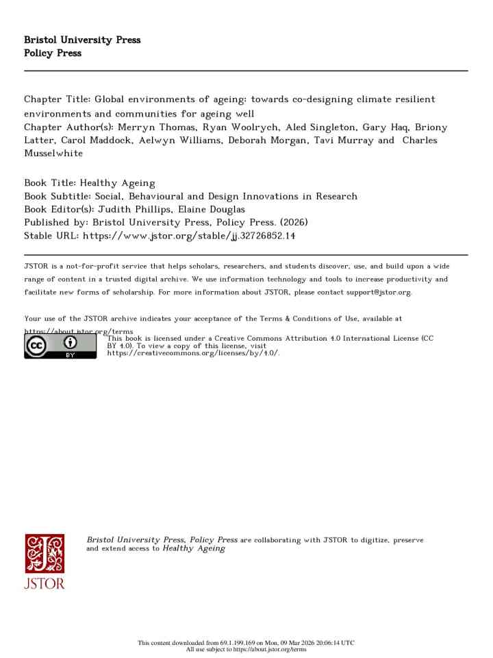 6 Global environments of ageing: towards co-designing climate resilient environments and communities for ageing well thumbnail