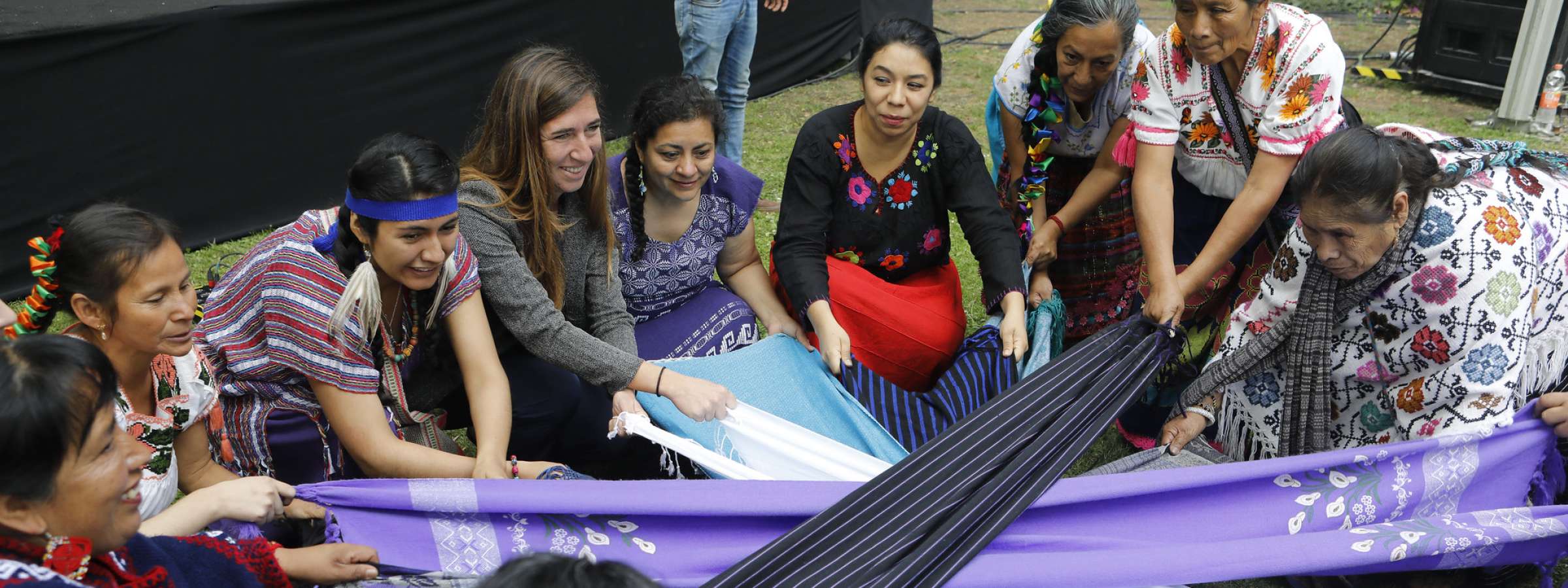 Indigenous women’s groups perform a Tlalmanalli opening ceremony to kick off the Generation Equality Forum in Mexico.
