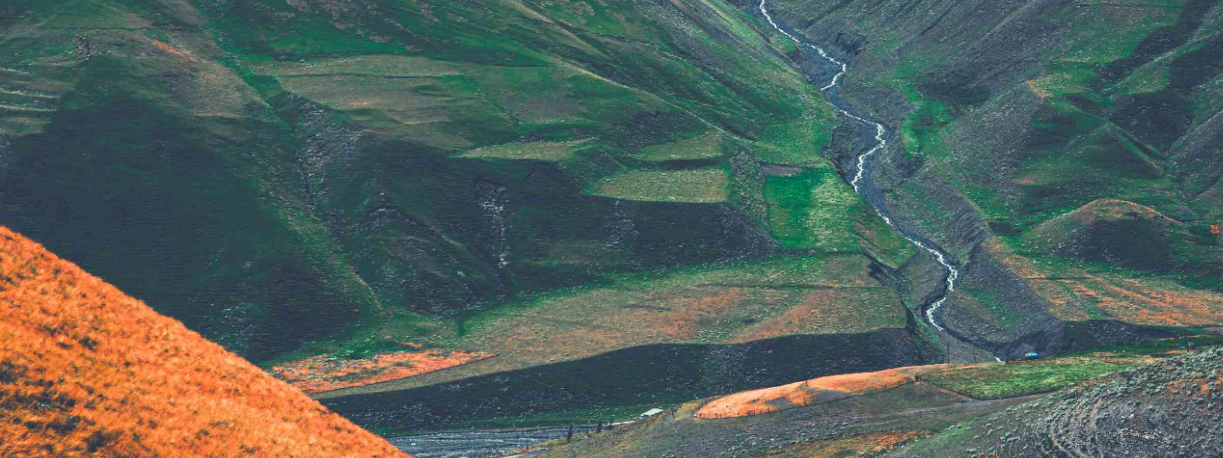 A waterfall in caucas mountain Azerbaijan.